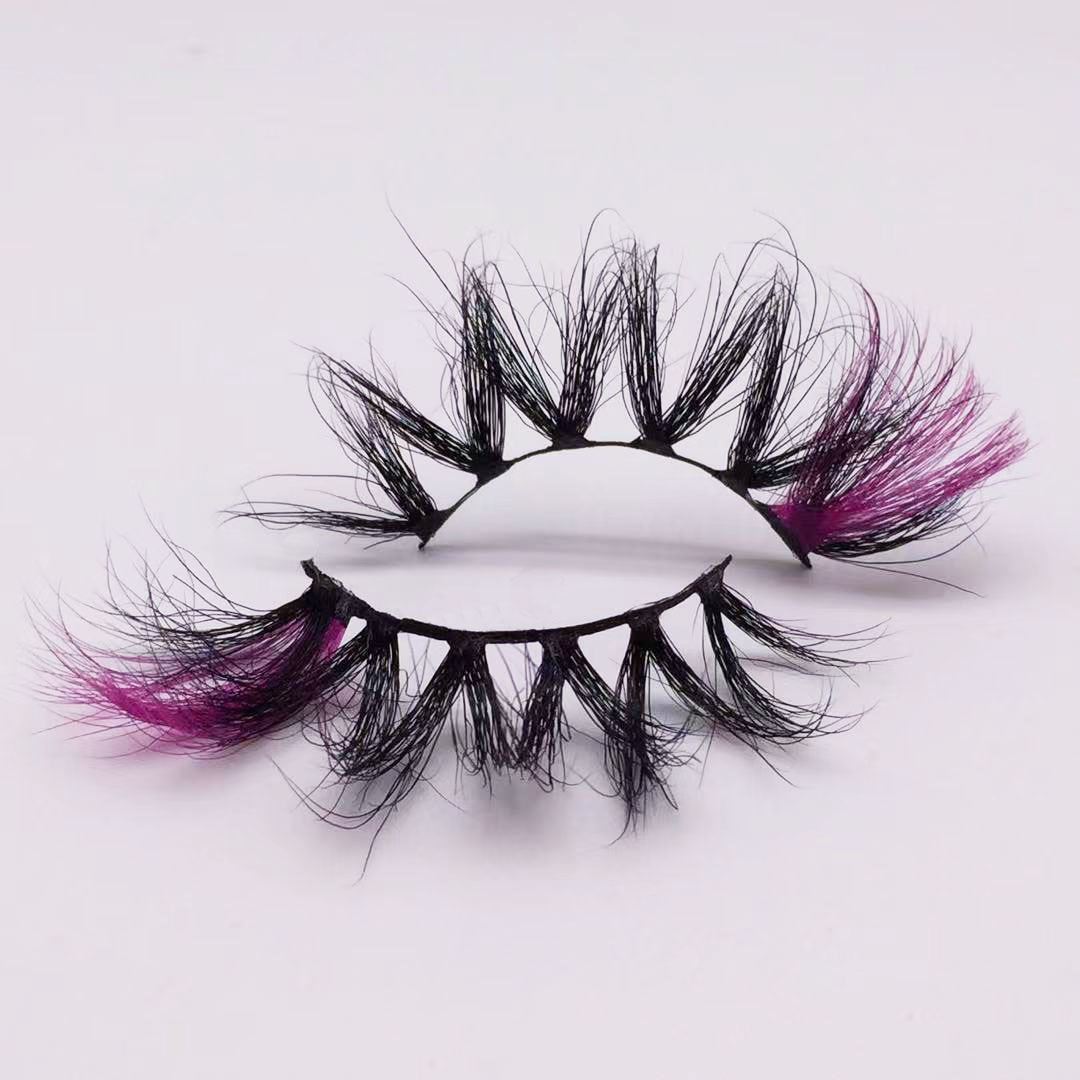 purple mink false lashes