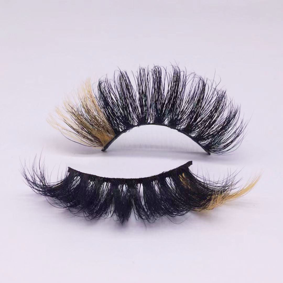 yellow mink eyelash
